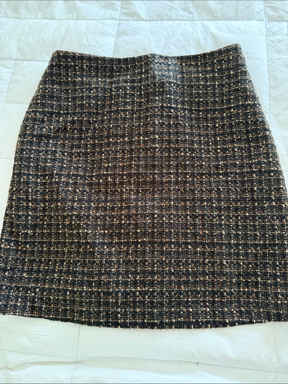 New York & Company Black and Brown Tweed Mini Skirt